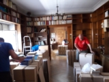 Embalando biblioteca en Madrid, Junio de 2017
